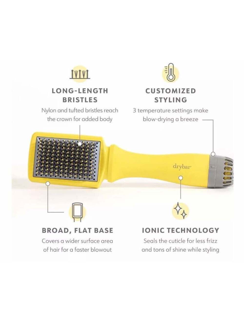 drybar smooth shot Paddle Blow Dryer Brush dry bar NEW IN BOX